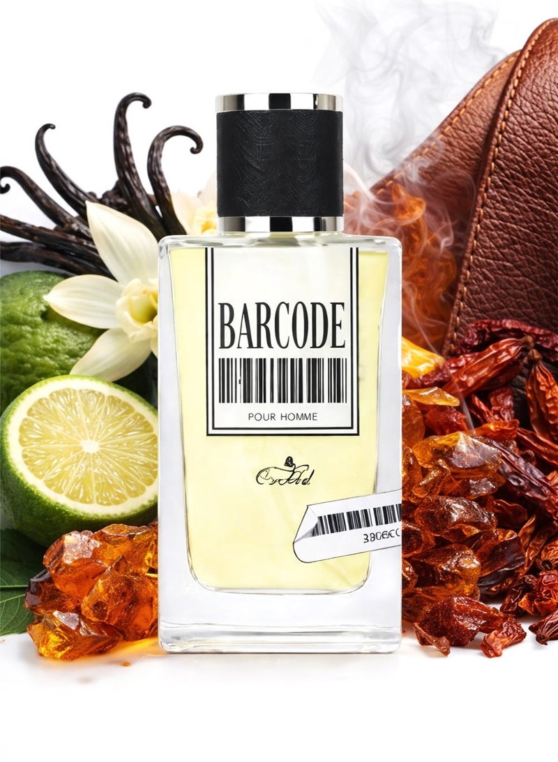 أوركيد عطر للرجال 80 مل طويل الثبات أو دو بارفان – رائحة خشبية حارة مع البرغموت والجريب فروت والجلد والفانيليا والعنبر – عطر رجالي بتوقيع مميز - Image 1